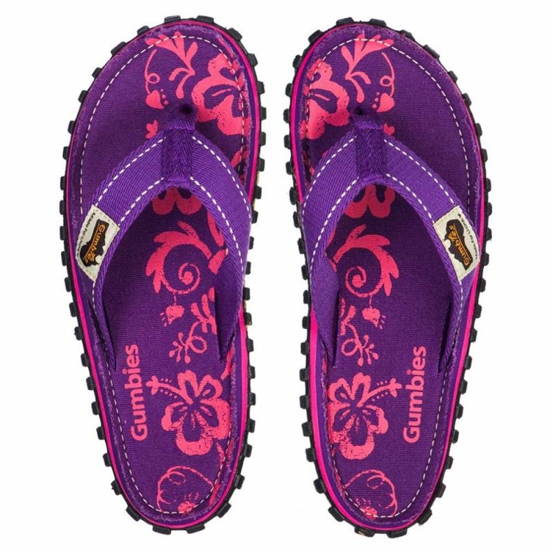 Gumbies Islander Canvas Flip Flops W G-IS-WN-PUHIB lila 2