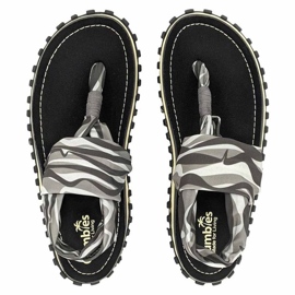 Gumbies Slingback Flip Flops W G-SB-WN-BL schwarz 1