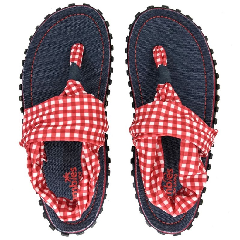 Gumbies Slingback Flip Flops W G-SB-WN-PICNIC rot 1