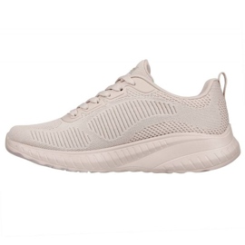Skechers Memory Foam Bobs Squad Chaos Schuhe W 117209 Nude beige 3