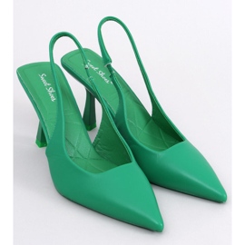 Pumps mit offenem Absatz Donell Green grün 1