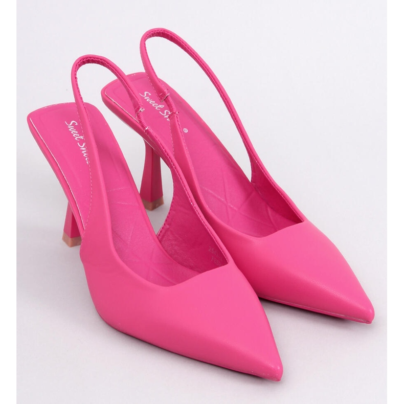 Donell Pumps mit offenem Absatz, Fuchsia rosa 1