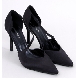 Vintoni Schwarze asymmetrische High Heels für Damen 1