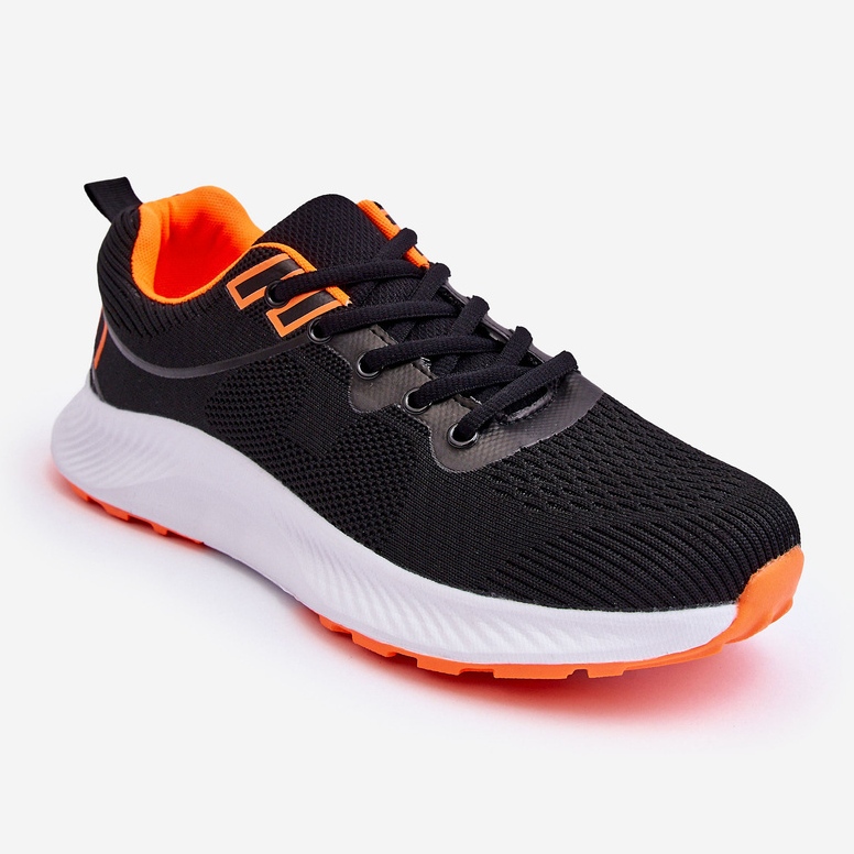 WR1 Klassische Herren-Sportschuhe zum Schnüren, Schwarz-Orange Jasper 1
