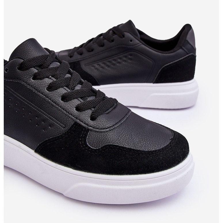 WJ1 Schwarze Castiel-Sportschuhe zum Schnüren für Herren 2