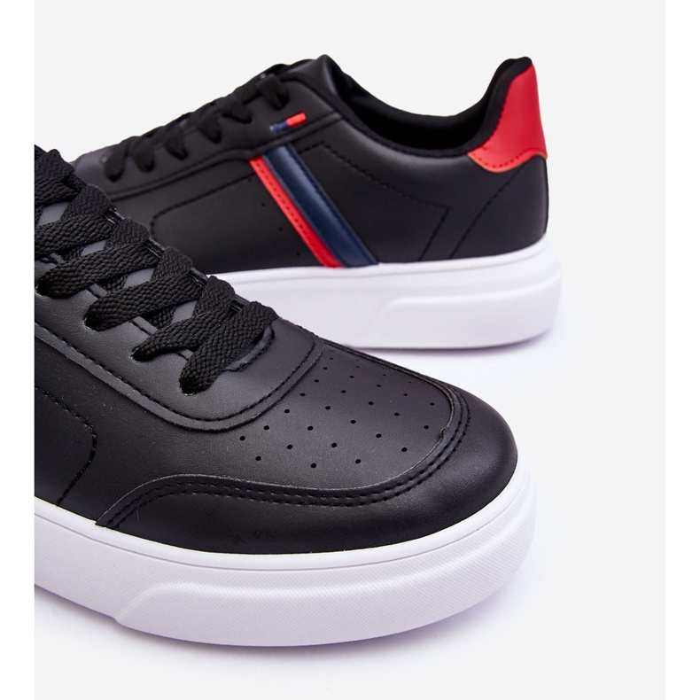 WJ1 Klassische Herren-Sneaker in Schwarz und Rot Enrique 2