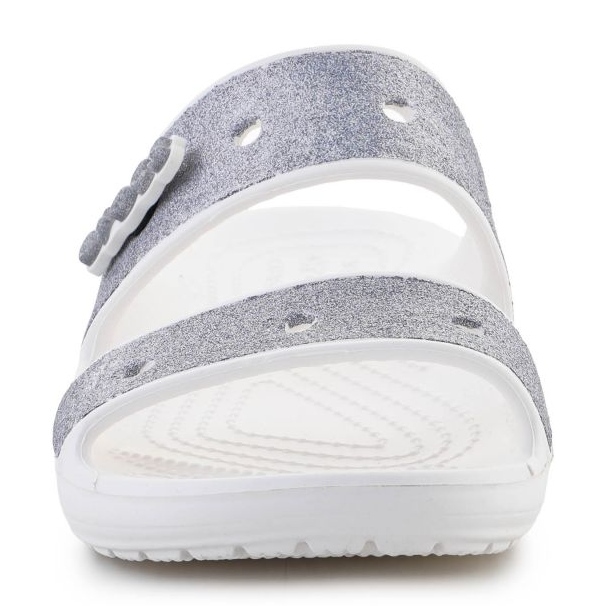 Crocs Klassische Croc Glitter Ii Sandalen-Hausschuhe W 207769-90H grau 1