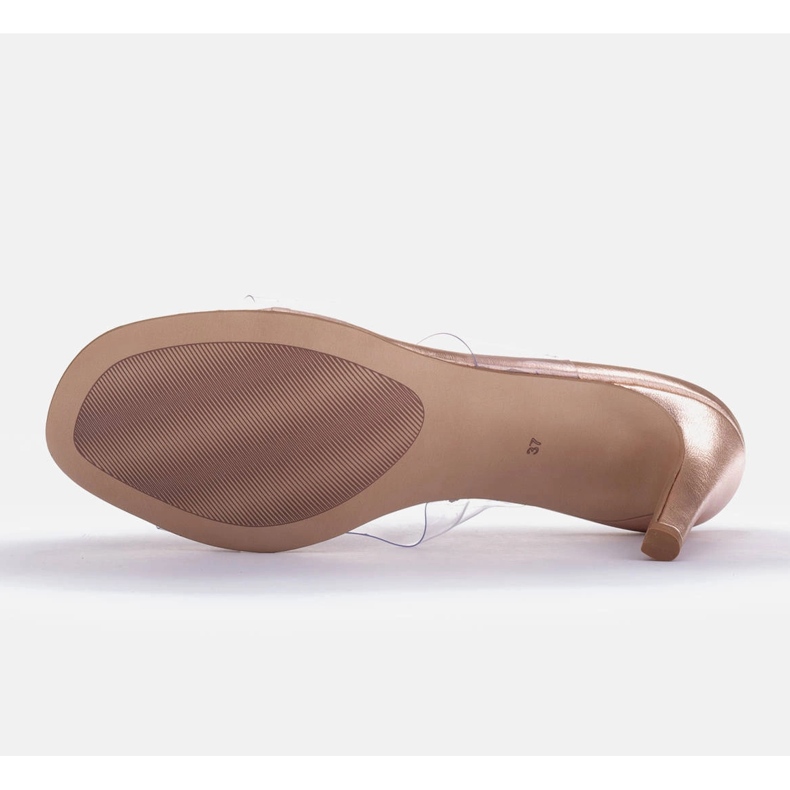 Marco Shoes Sandalen mit transparenten Streifen rosa 1