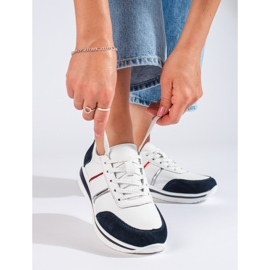 Damen-Ledersneaker auf der Shelovet-Plattform weiß 1