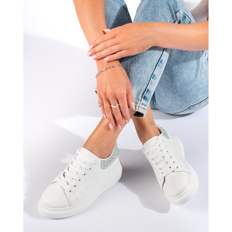 Weiße Shelovet-Sneaker für Damen 1