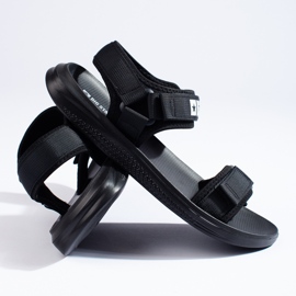 Schwarze Herrensandalen von Big Star HH174842 2