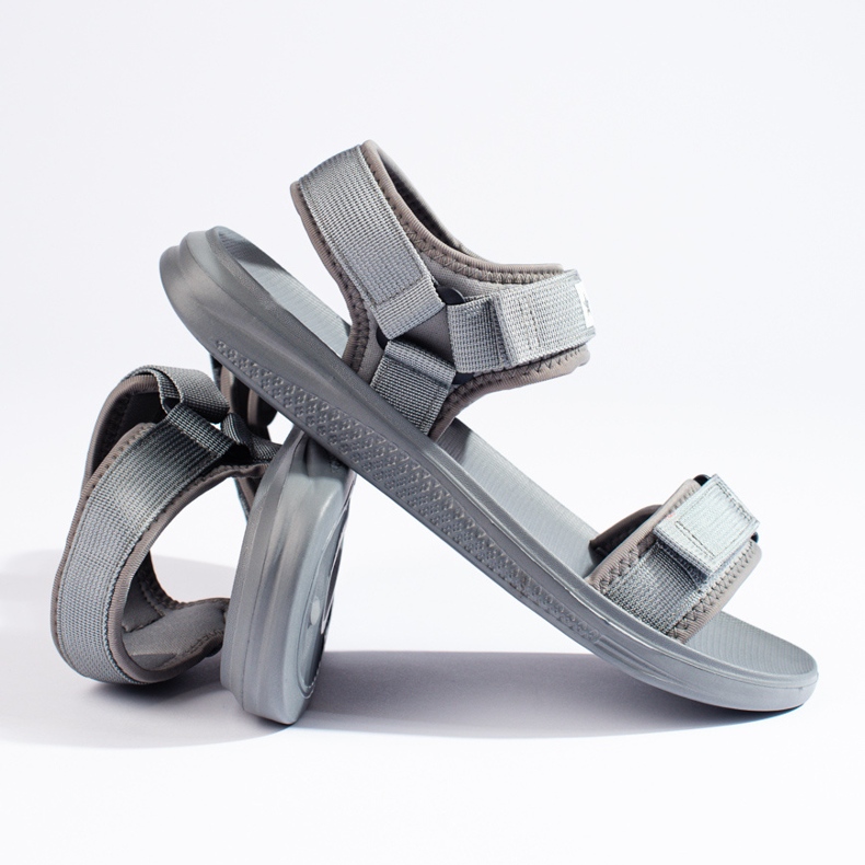 Graue Herrensandalen von Big Star HH174843 2