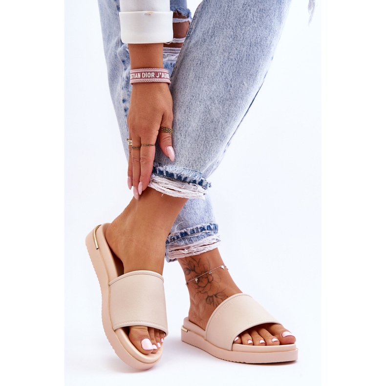 Damen-Plateauhausschuhe Big Star LL274933 Beige 1