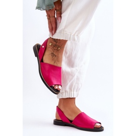 Lemar Fuchsia Alivia Slip-on-Sandalen aus Leder rosa 3