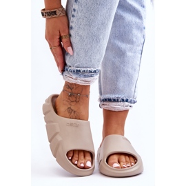 Leichte Big Star Foam-Hausschuhe für Damen LL274593 Beige 5