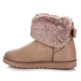 Kylie Mukluki mit einem Bogen braun 1