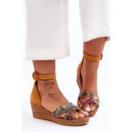 Maciejka Wildleder-Keilsandalen 04565-43 Orange 1