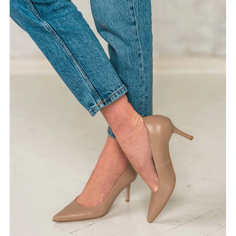 Marco Shoes Absatz aus Nappaleder beige 2