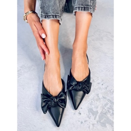 Ballerinas mit offenem Absatz Loon Black schwarz 1