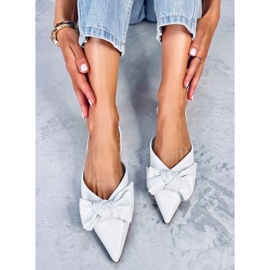 Ballerinas mit offenem Absatz von Loon White weiß 2