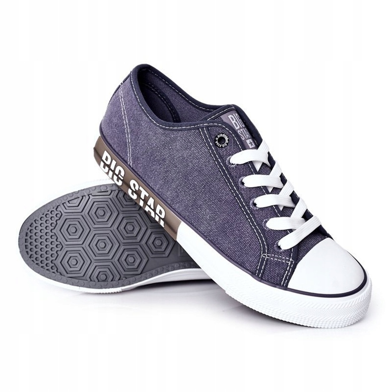 Herren Big Star HH174047 Marineblaue Turnschuhe 2