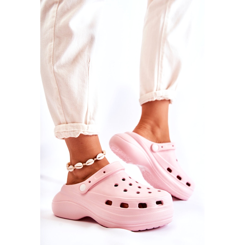 Damen-Schaumhausschuhe Crocs Pink Coline rosa 3