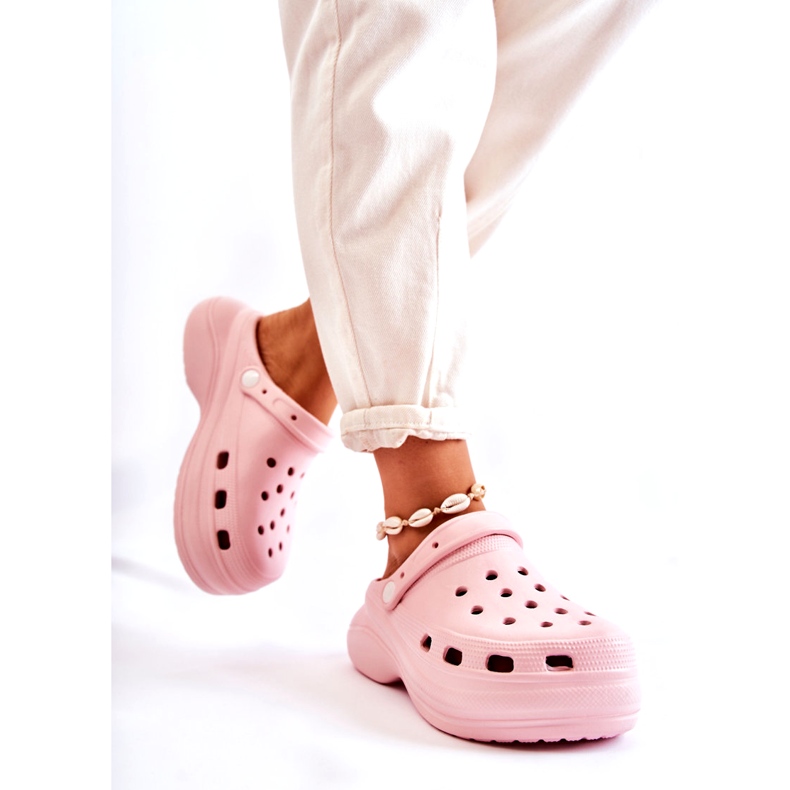 Damen-Schaumhausschuhe Crocs Pink Coline rosa 2