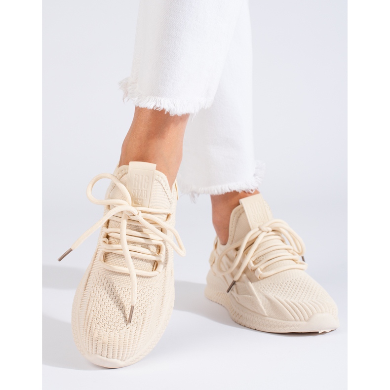 Beige Sportschuhe für Damen LL274714 Big Star 1