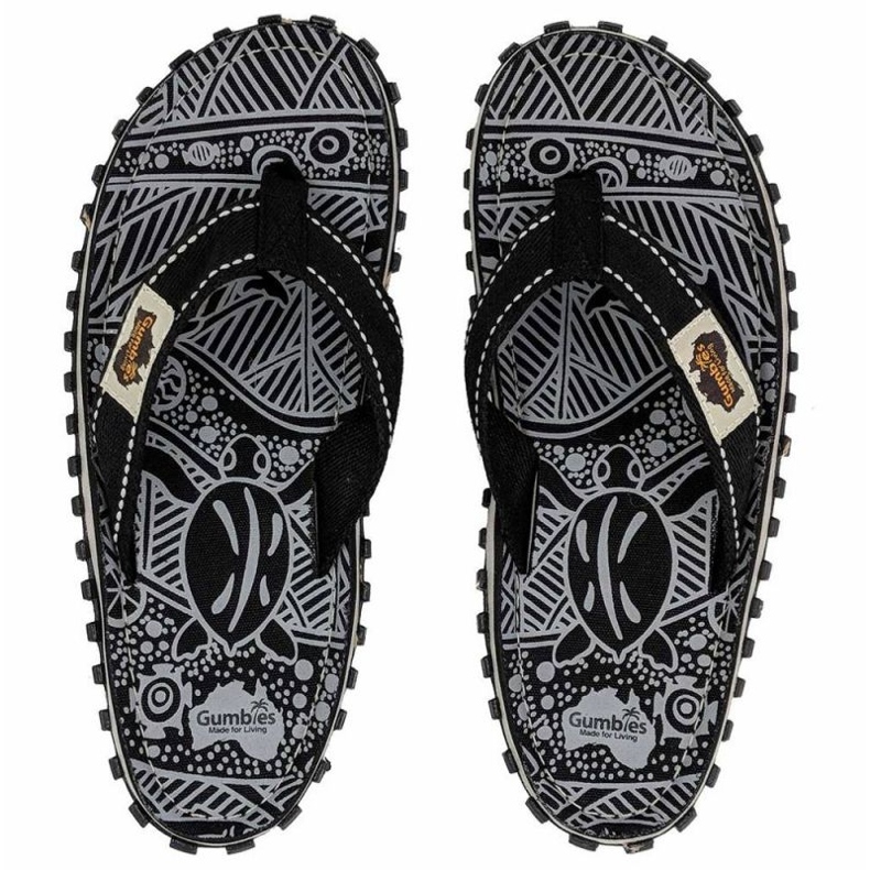 Gumbies Islander Flip Flops G-IS-UNI-BLSIG schwarz 1