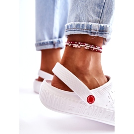 Leichte Damenhausschuhe Kroks Big Star II275003 Weiß 5