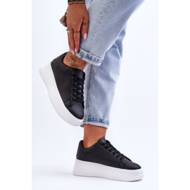 Klassische Damen-Sneaker in Schwarz und Weiß, Night Trip 2