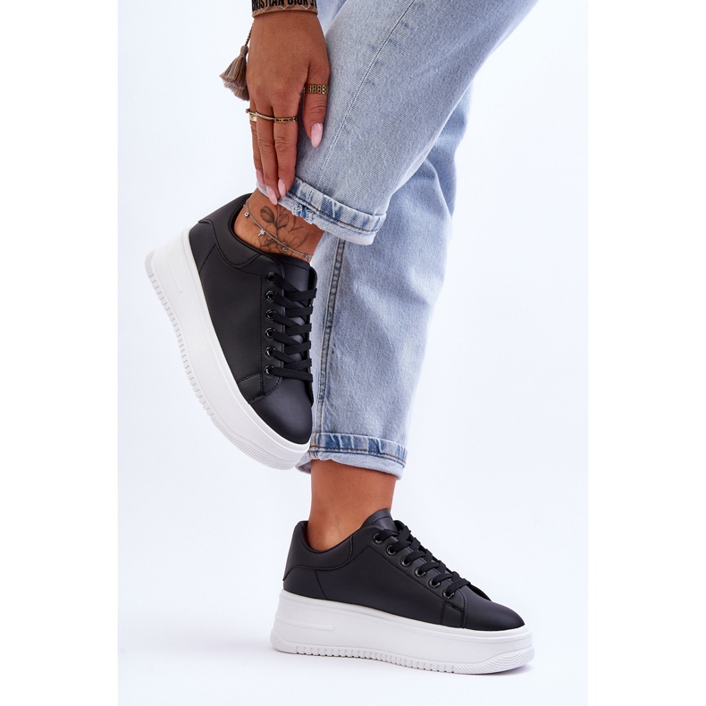 Klassische Damen-Sneaker in Schwarz und Weiß, Night Trip 2