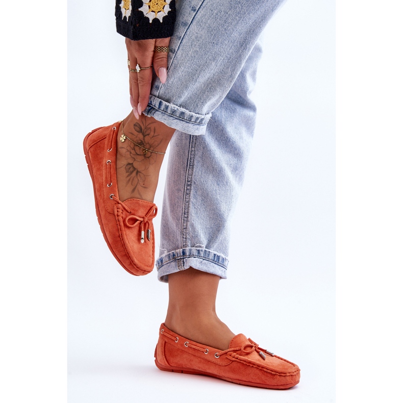 Wildleder-Loafer für Damen Orange Si Passione 2