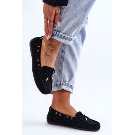 Damen-Loafer aus Wildleder in Schwarz von Si Passione 2