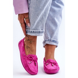 Damen-Loafer aus Wildleder in Rosa von Si Passione 2