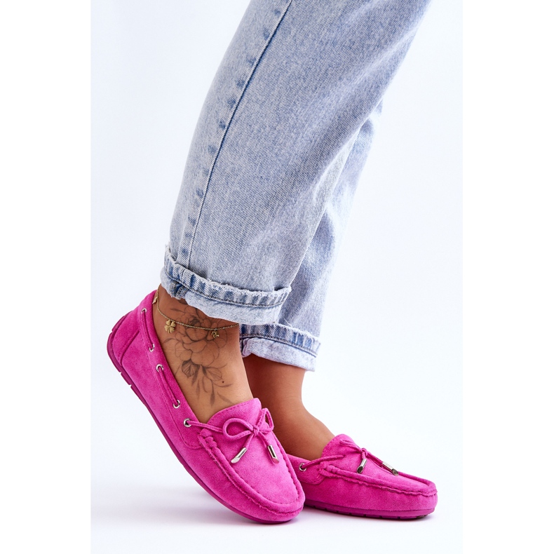 Damen-Loafer aus Wildleder in Rosa von Si Passione 1