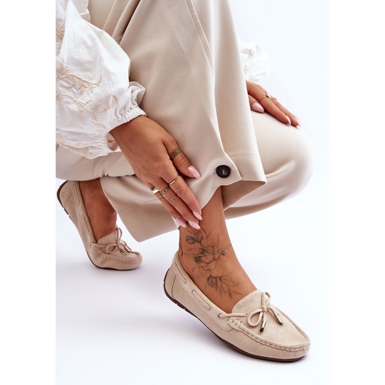 Damen-Loafer aus Wildleder Beige Si Passione 1