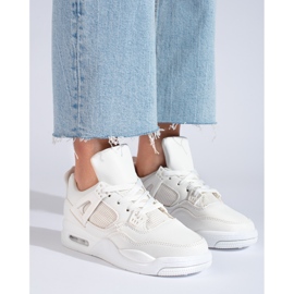 Weiße Sneakers mit dicker Sohle von Shelovet 1