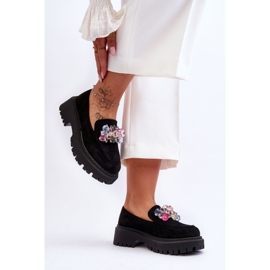 PS1 Damen-Crystal-Loafer Schwarz Avril 1