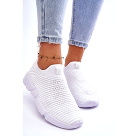 Damen Sportschuhe Slip-on Big Star DD274460 Weiß 4