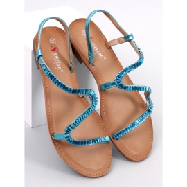 Adani Blaue Kristallsandalen 1