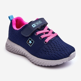 NEWS Kinder-Sportschuhe mit Klettverschluss Marineblau Brego 1