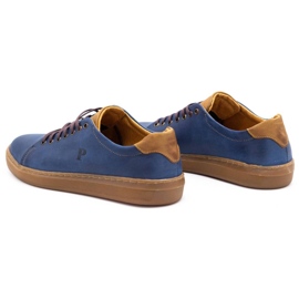 Polbut Herren-Lederschuhe 2109 Marineblau 4