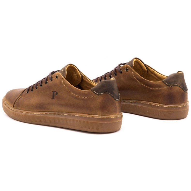 Polbut Herren Lederschuhe 2109 camel braun 4