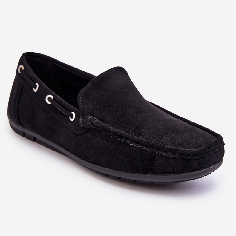 Herren-Slip-on-Loafer aus Wildleder in Schwarz Rayan 1