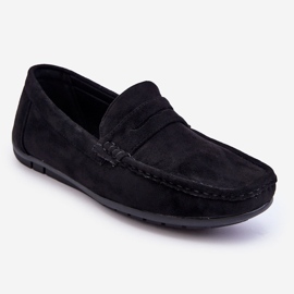 Wesley Herren-Loafer aus Wildleder, Schwarz 1
