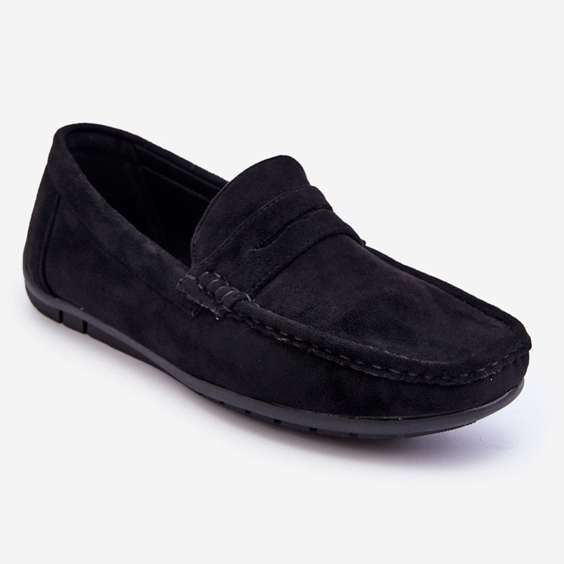 Wesley Herren-Loafer aus Wildleder, Schwarz 1