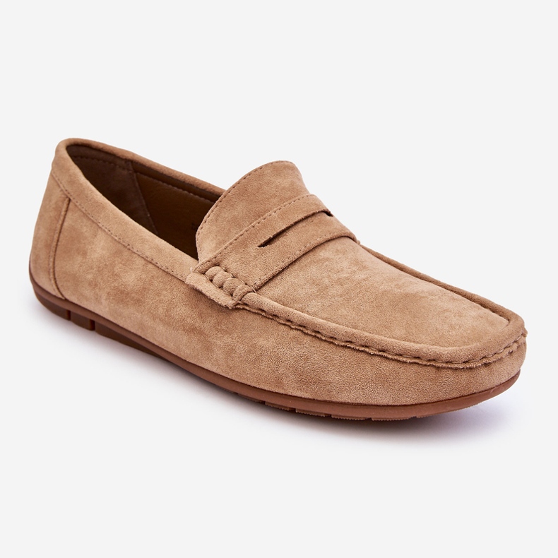 Herren-Loafer „Wesley“ aus beigem Wildleder 1