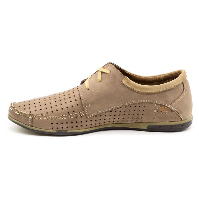 Mario Pala Durchbrochene Herrenschuhe 563 beige 1
