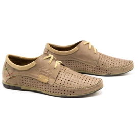 Mario Pala Durchbrochene Herrenschuhe 563 beige 2